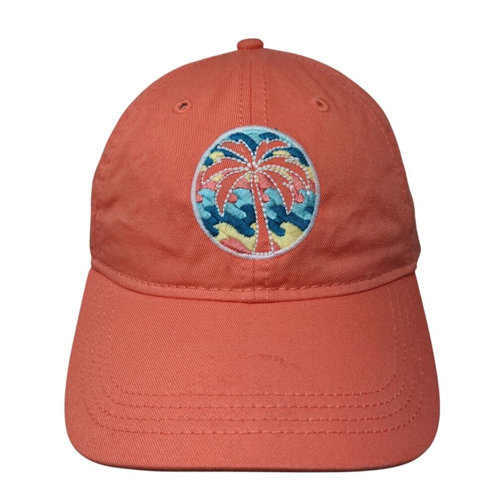 Palm Tree Bahia Honda Strapback Hat Pink One Size Embroidered Ouray